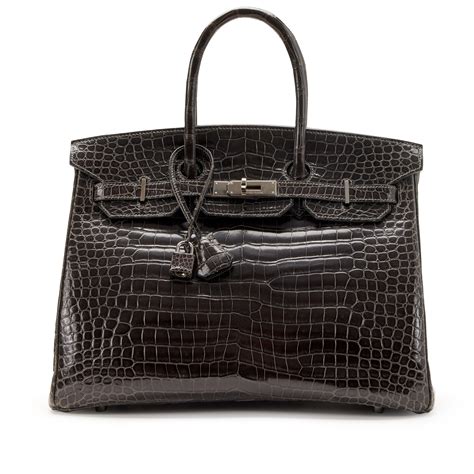 hermes graphite porosus crocodile birkin bag|birkin crocodile bag.